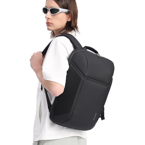 BANGE Smart Business Laptop Backpack Waterproof can fit 15.6-17.3 Inch Laptop with 3.0 USB charging port for men and women - color: Black