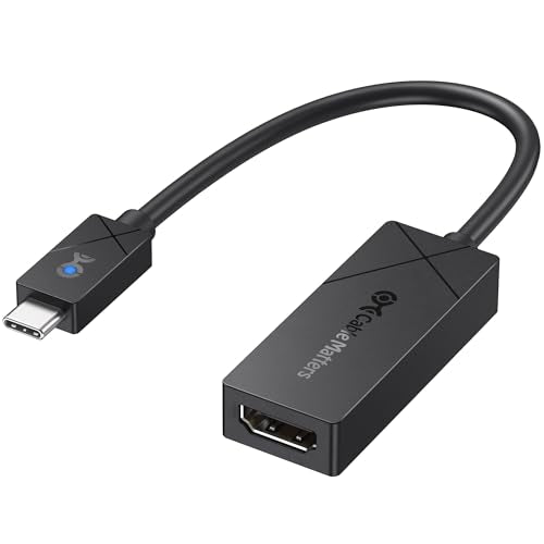 Cable Matters [Designed for Microsoft Surface] USB C to HDMI 2.1 Adapter | 4K@240Hz / 8K@60Hz HDR, Compatible with Surface Pro/Laptop/Book with USB-C or Thunderbolt 4