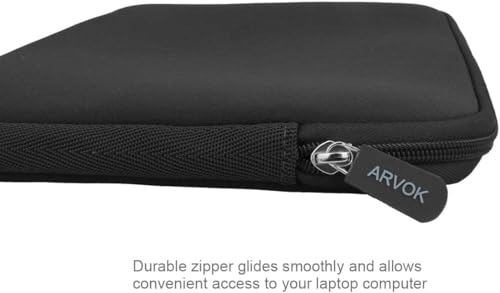 ARVOK 15 15.6 16 inch Laptop Sleeve Ultra-Thin Case MacBook pro 16 inch Sleeve Water-Resistant Notebook Computer Pocket Tablet Briefcase Carrying Bag Pouch Skin Cover for HP/Dell/Lenovo/Asus/Acer - color: Black, size: 15 inch