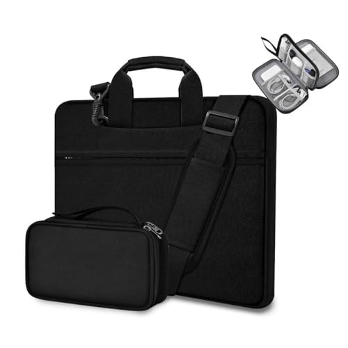 Laptop Case 15.6 Inch Briefcase with Detachable Belt Bag,Compatible with MacBook Pro Model of 15-16 Inch and Most Popular 15.6 Inch Notebooks Chromebooks (B01K01) - color: B01k01