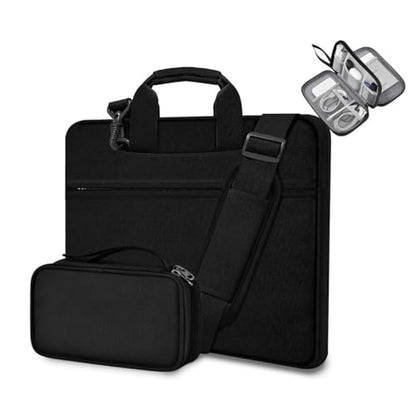 Laptop Case 15.6 Inch Briefcase with Detachable Belt Bag,Compatible with MacBook Pro Model of 15-16 Inch and Most Popular 15.6 Inch Notebooks Chromebooks (B01K01) - color: B01k01