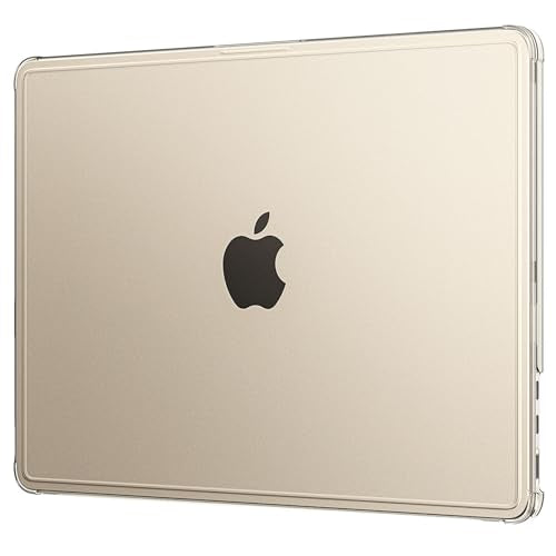 EooCoo Reinforced Anti-Crack Case for MacBook Air 13 inch,M5-M2 2026-2022 | True-to-Device Matte Texture, Anti-Fingerprint, Perfect Fit, Hard Shell Laptop Cover for MacBook Air 13.6 inch - color: Starlight