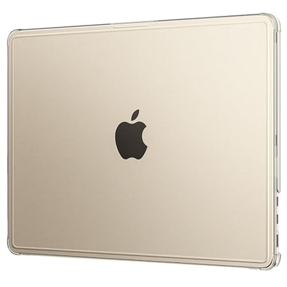 EooCoo Reinforced Anti-Crack Case for MacBook Air 13 inch,M5-M2 2026-2022 | True-to-Device Matte Texture, Anti-Fingerprint, Perfect Fit, Hard Shell Laptop Cover for MacBook Air 13.6 inch - color: Starlight