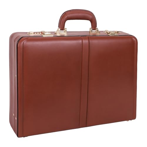 McKlein HARPER, Leather 4.5" Expandable Laptop/Computer & Tablet Business Briefcase Attaché Bag, Men Women Laptop Briefcase, Laptop Compartment bag, Tablet Pocket bag, Business Bags, Travel Cases