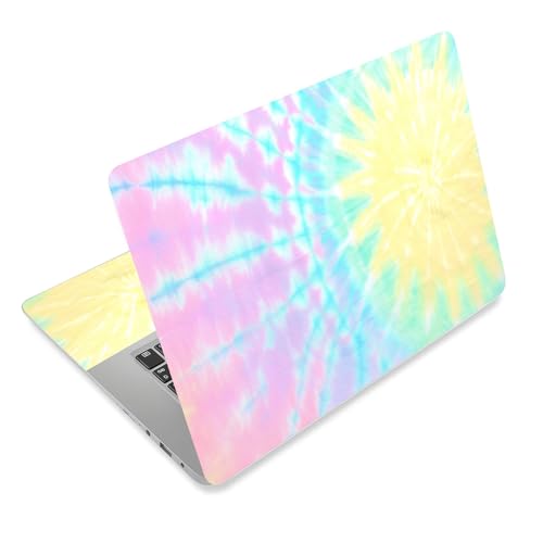 Laptop Skin Sticker Decal for 12 13 13.3 14 15 15.6 in, Universal Vinyl Waterresistant Protector Cover for Notebook PC Netbook, Computer Decor for Women Girls Rainbow Tie Dye - color: Rainbow Tie Dye