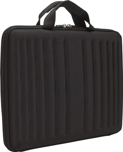Case Logic 13.3" Molded Laptop Sleeve (QNS-113-BLACK), One-Size | Hard shell laptop protection with neoprene construction and 13 inch compatibility