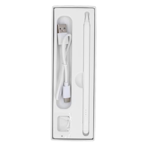 SUNGOOYUE Tilt Pressure Stilo Pen Sensitivity with Palm Rejection and Fast Load - 1.5mm Interchangeable Tie for Sketching, Coloring (White) - color: White