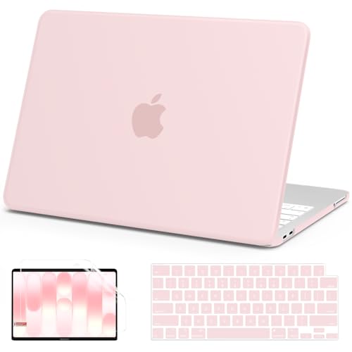 AKIT Compatible with MacBook Neo Case 13 inch 2026 A3404, Slim Matte Hard Shell Laptop Case+Screen Protector+Keyboard Cover for MacBook Neo 13 inch, Chalk Pink - color: Chalk Pink