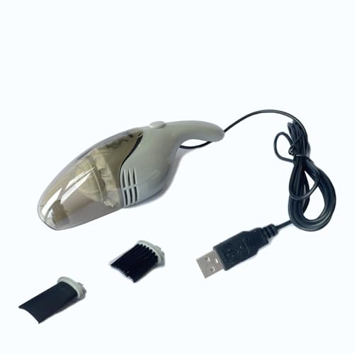 Lightweight Mini Vacuum with Strong Suction - Perfect for Keyboard, Desktop Dust Removal - color: Gray