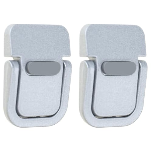 2Pcs Invisible Laptops Stand Portable Foldable Cooling Ergonomics Lightweight Bracket Mount Easy to Carry - color: Silver