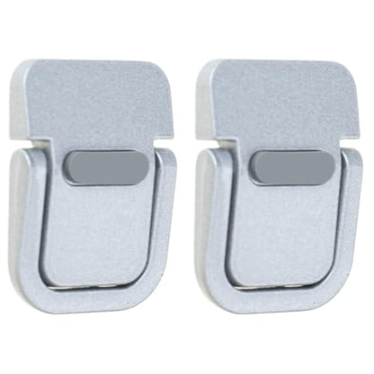 2Pcs Invisible Laptops Stand Portable Foldable Cooling Ergonomics Lightweight Bracket Mount Easy to Carry - color: Silver