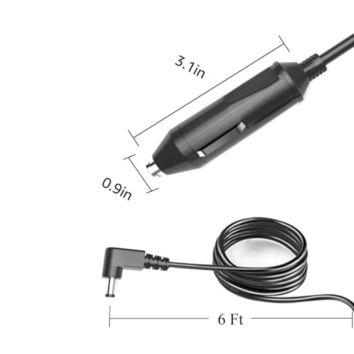 Genuine BA-306 12V Car DC Adapter Power Cord Supply Compatible with Inogen One G3 G4 G5 Model IO-300 IO-400 1400-1000 1400-2000 BA-301 BA-503 BA306 Auto Vehicle Cigarette Lighter Plug Battery Charger