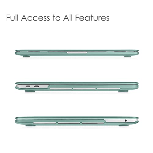 Fintie Hard Shell Case for MacBook Pro 13 Inch, Midnight Green | A2338(M2 M1) A2251 A2289 A2159 A1989 A1706 A1708 (2016-2023) with/Without Touch Bar, Snap-On Cover, Lightweight - color: Midnight Green, size: Pro 13 Inch