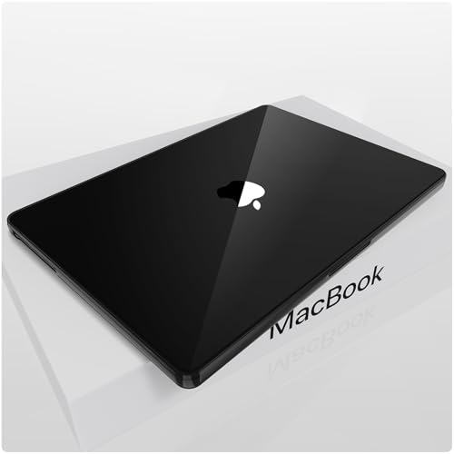 for MacBook Pro 16 inch Case 2024-2021 M4 M3 M2 M1 Pro/Max [Brilliant 100% Crystal Black] [Corner Full-Coverage] for A3403 A3186 A2991 A2780 A2485 Protective Hard Shell Laptop Cover- Crystal Black - color: Crystal Black
