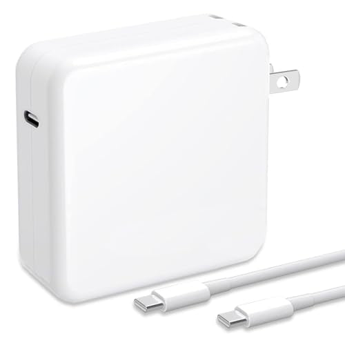 JEIBAO Mac Book Pro/Air Charger - 100W USB C Fast Charger Compatible with MacBook Pro/Air, M1 M2 M3 M4 M5, ipad Pro and All USB-C Laptops and Phones, 6.6ft Charger Cable - color: White
