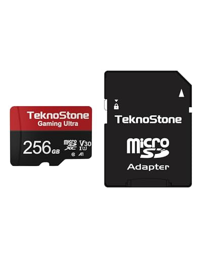 256GB Gaming MicroSDXC TF Memory Card with Adapter 1 Pack | 100MB/s Read 50MB/s Write UHS-I C10 U3 V30 A1 for Nintendo Switch 1 Steam Deck ROG Ally Console Tablets Phone - size: Gaming 256GB