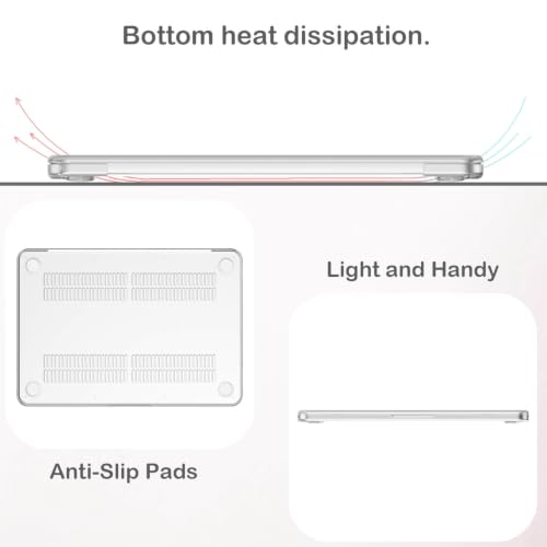 Feams for MacBook Neo 13 Inch Case 2026 A3404, Stylish Protective Clear Case Hard Shell Transparent Cover for MacBook Neo 13 Inch 2026 (A18 Pro Chip) with Keyboard Cover, Sunflower - color: Sunflower