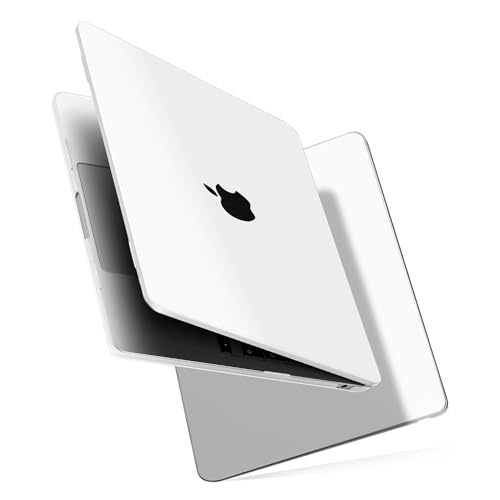 MecBevia Compatible with MacBook Air 13.6 inch Case, M4 A3240/ M3 A3113/ M2 A2681 (Released 2025 2024 2022), Ultra Thin Flexible Armor Plastic Hard Shell Protective, Crystal Clear - color: Crystal Clear