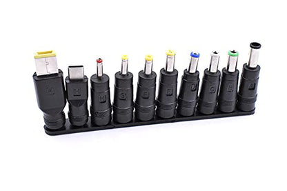 10-in-1 Universal DC Plugs Female to Male Power Supply Adapter Jack Connector Tips for Laptop