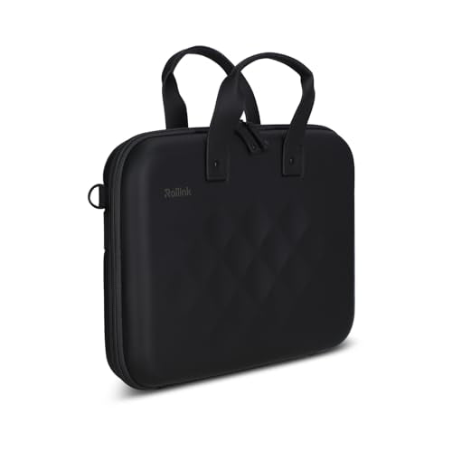 Rollink Laptop Case EVA Hard-Shell, Water-Resistant Computer or Table Bag with Shoulder Strap, Organized Travel Storage - color: Charcoal Landscape