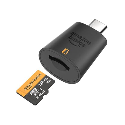 Amazon Basics 128GB microSDXC Memory Card with Adapter for Smartphones, Drones, Cameras, Full HD, Read Speed Up to 200MB/s, 2-Pack - size: 128GB (Pack of 2)