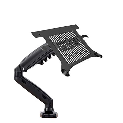 F80 + FP-2 Full Motion 360 Rotate Pivot 2-9kg Gas Spring Arm 10"-17" Laptop Tray Desktop Stand Clamp 10-90mm (Color : Version 1 with usb3) (Version 1)