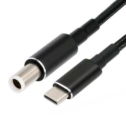 USB-C 100W 20V Input to DC 7.4 * 5.0mm PD Power 65W Output Charge Cable Support QC PD Type-C for Laptop (1.8m) - style: 7.4x5.0mm DE