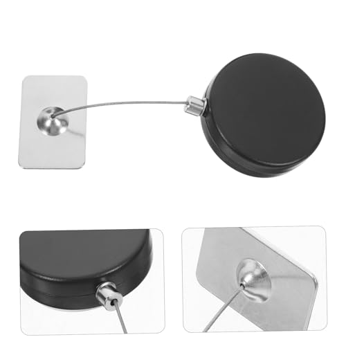 Uonlytech Retractable Steel Cable Lock Remote Control Anti-Theft Security Tether for Travel 2-Piece Set Suitable for Laptops and Electronics