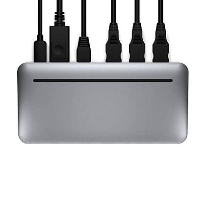 Brydge Stone II USB Hub Docking Station | Compatible with MacOS & Windows | Single 4K Display. HDMI Output. USB-C Speeds. 7 Ports | (Space Grey), BRYSTONE2