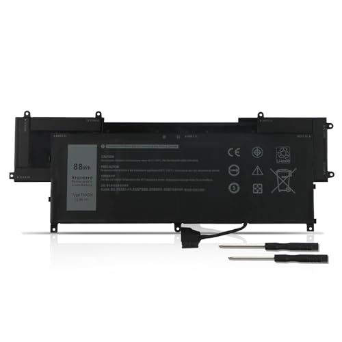 ANTIEE TVKGH 88Wh Laptop Battery Replacement for Dell Latitude 9510 / Latitude 9520 2-in-1 Series N7HT0 V5K68 HYMNG N2NLL 08NFC7 N2NLL N7HTO 089GNG 0PKW00 0HYMNG 11.4V 7334mAh 6-Cells