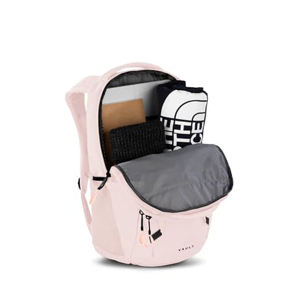 The North Face Women's Vault Everyday Laptop Backpack - Commuter Travel Bag, Water-Repellent, Spacious Main Compartment, Pink Salt, One Size - color: Pink Salt