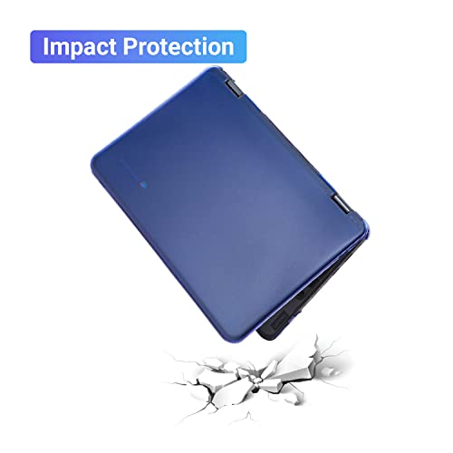 mCover Case Compatible for 2021~2022 11.6" Lenovo Chromebook 300E G3 / 500E Gen 3 Convertible Laptop ONLY (NOT Compatible for Other Lenovo Models) - Blue