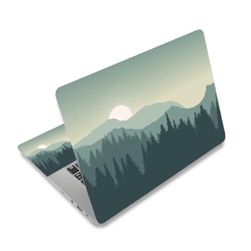 AIMSA Laptop Skin Sticker Decal, 17 17.3 inch Laptop Art Decal Universal Cover, Decorative Stickers Notebook Skin Protector, Forest Sunset - color: Forest Sunset