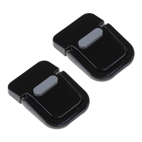 2Pcs Invisible Laptops Stand Portable Foldable Cooling Ergonomics Lightweight Bracket Mount Easy to Carry - color: Black