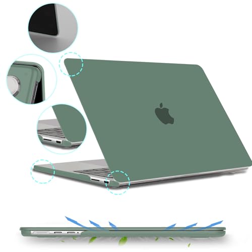 B BELK Compatible with MacBook Pro 14 inch Case 2026-2021 M5 M4 M3 M2 M1 A3427 A3426 A3112 A3185 A3401 A2918 A2992 A2779 A2442, Plastic Hard Shell Case+Keyboard Cover+Screen Protector, Midnight Green - color: Midnight Green