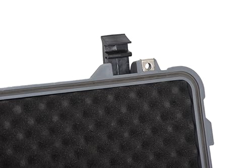 MEIJIA All Weather Rolling Waterproof Protective Case, Hard Camera Case,Dry Case with Retractable Pull Handle and Wheels,Foam Inserted,22 x13.81x9inches (Grey) - color: Grey