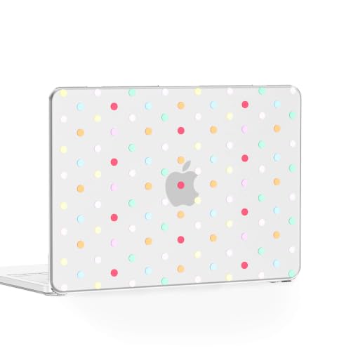 Feams for MacBook Neo 13 Inch Case 2026 A3404, Stylish Protective Clear Case Hard Shell Transparent Cover for MacBook Neo 13 Inch 2026 (A18 Pro Chip) with Keyboard Cover, Colorful Polka Dot - color: Colorful Polka Dot