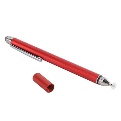 Dioche Capacitive Stylus Pen 2 in 1 Stylus Pen - High Sensitivity Double End Capacitive with Two Tips for Touch Screen & Digital Calendar - Dark Blue (Red) - color: Red