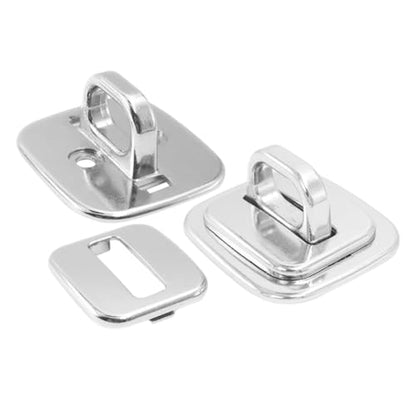 2pcs Laptop Security Anchor Fixed Base Plate Zinc Alloy Anti-Theft Solution with Easy Operation for Desk Mount and Study, Compatible with Keyed Locks and Cable Anchors