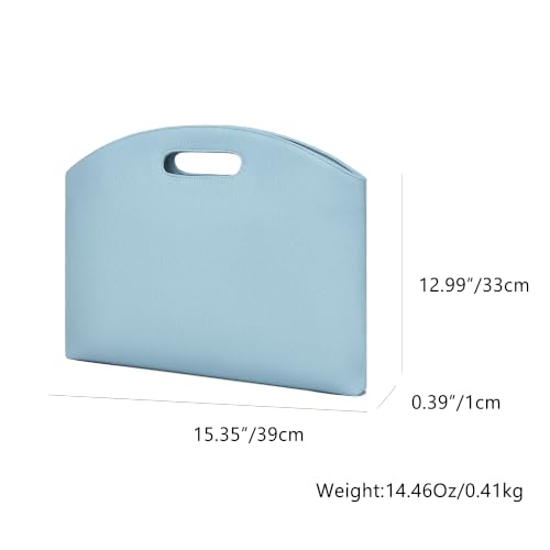 Official Document Computer Bag Stylishly Sleek with Multiple Compartments and Easy to Carry Design - color: Phthalocyanine Blue/Pu