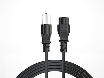 6Ft 3 Prong AC Laptop Power Cord Cable for Dell Hp Mac Studio Asus Sony Lenovo LG Acer Samsung Gateway Latitude Inspiron XPS Pro MSI Thinkpad Computer Charger Spare: IEC-60320 IEC320 C5 to NEMA 5-15P