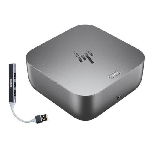 HP Thunderbolt 4 100W G6 Dock Universal Thunderbolt/USB-C Docking Station | Port Replicator Bundle w/Dockztorm Hub (Single Cable for Charging, Data Transfers to Any Brand Laptop)
