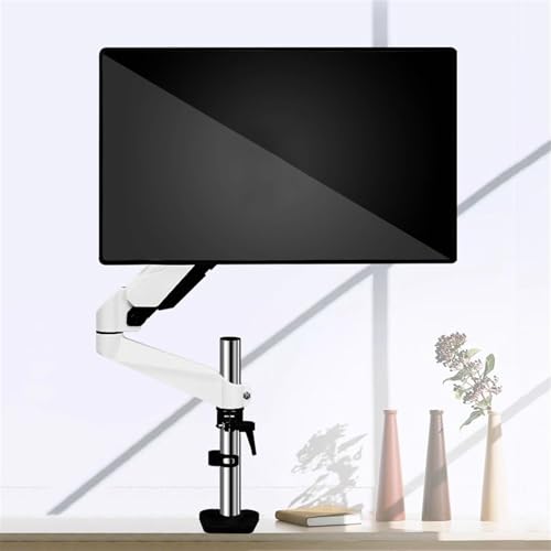 Monitor Stand Single Monitor Mount, Adjustable Monitor Arm Desk Mount, Full Motion Monitor Arm with C-clamp and Cable Management, Fits 15"-32" Screen, Holds 17.6lb monitor stand desk arm(200mm) - size: 200mm