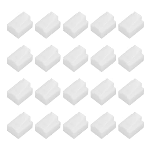 MECCANIXITY RJ45 Dust Covers Caps, RJ45 Dust Plug PE Ethernet Protector Covers for Media Converters, Router, Modem, Laptop, Network Panel, Pack of 20(Clear) - color: Clear