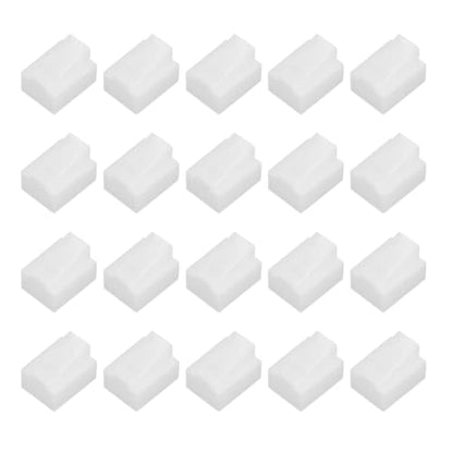 MECCANIXITY RJ45 Dust Covers Caps, RJ45 Dust Plug PE Ethernet Protector Covers for Media Converters, Router, Modem, Laptop, Network Panel, Pack of 20(Clear) - color: Clear