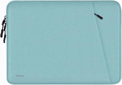 Laptop Sleeve Case 13.3 inch, Shockproof Protective Computer Cover with Accessories Pocket, Laptop Bag Compatible with MacBook Air/Pro 13-13.3 inch, Compatible for MacBook Pro 14 inch, LightBlue - color: Light Blue, size: 13.3 inch