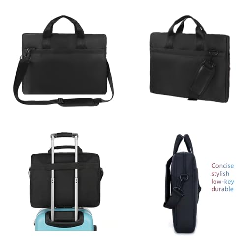Premium Black,17.3-18.4 Inch Laptop Briefcase with Cross-Body Shoulder, DVD Player bag,Painting board bag，Laptop case Fits Dell, HP, ASUS,MacBook Pro, 2-layer Design,Durable,LIGHTWEIGHT