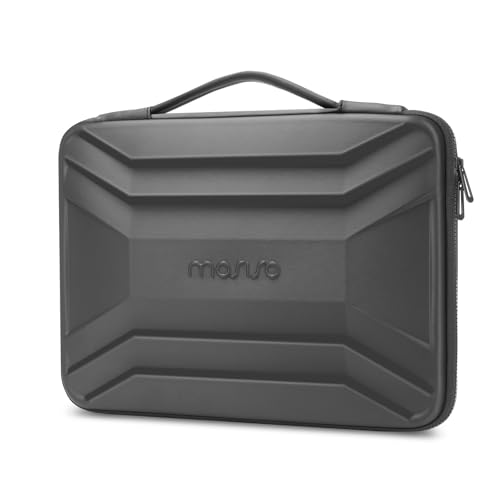 MOSISO 13-14 inch Laptop Hard Case, Waterproof Shockproof Laptop Sleeve Compatible with MacBook Neo 13/Air 13.3 13.6/Pro 13/14,HP Dell ASUS Lenovo, Symmetrical Trapezoid EVA Computer Bag, Gray - color: Gray, size: 13.3 inch