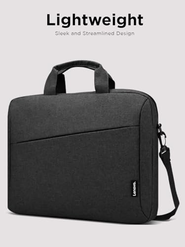 Lenovo Laptop Bag T210, Messenger Shoulder Bag for Laptop or Tablet, Sleek, Durable & Water-Repellent Fabric - size: 12 inch