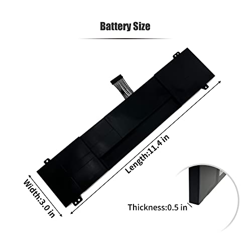 93.48Wh GKIDT-03-17-3S2P-0 Laptop Battery Compatible with Adata XPG Xenia 15 Schenker XMG Fusion 15 XFU15L19 Notebook GKIDT-00-13-3S2P-0 3ICP6/62/69-2 3ICP6/63/69-2 [11.4V 8200mAh 6-Cell]